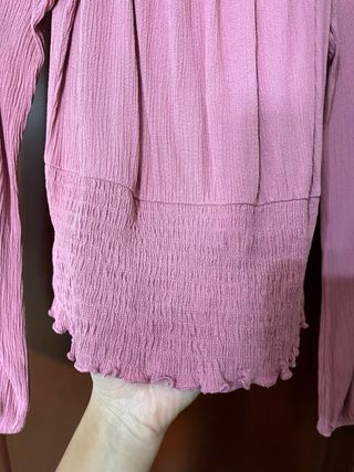 Blusa Bershka Rosa XS - Hombros fuera