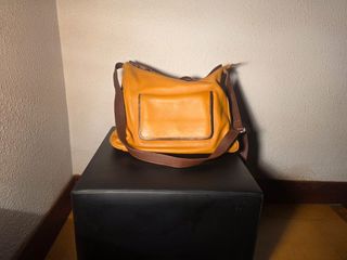 Bolso bandolera marrón beige
