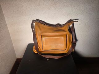 Bolso bandolera marrón beige
