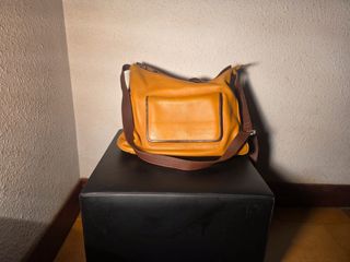 Bolso bandolera marrón beige
