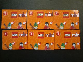 6 Folletos LEGO Minifiguras Serie 4
