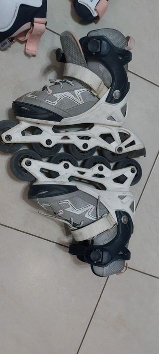 Pattini a rotelle Oxelo + protezioni