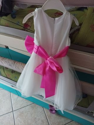 Vestito bimba elegante bianco