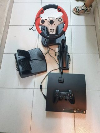 PS3 (PlayStation 3) + Volante(no funciona)