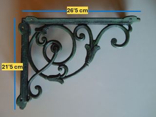 Estante/ balda de vidrio para colgar en pared.