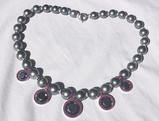Collar Perlas Tahitianas Diamantes