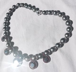 Collar Perlas Tahitianas Diamantes