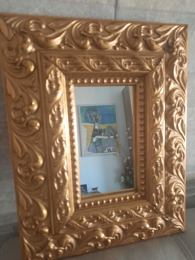 Espejo dorado vintage