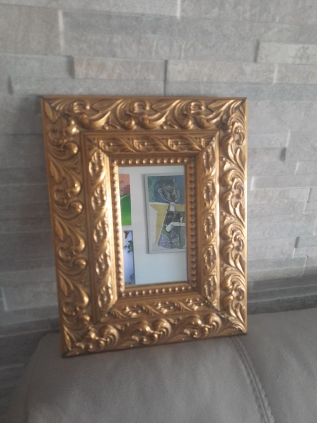 Espejo dorado vintage