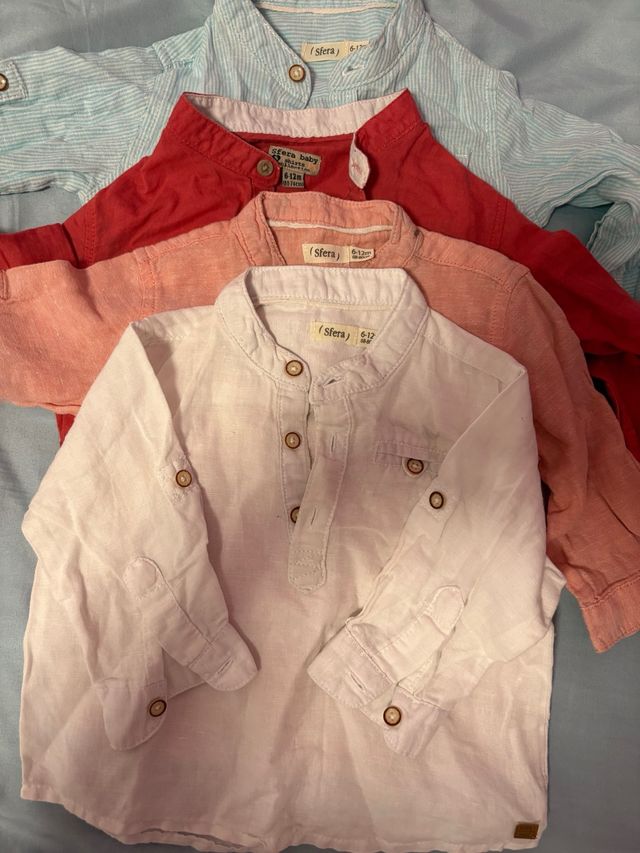 Lote de camisas verano talla 9/12