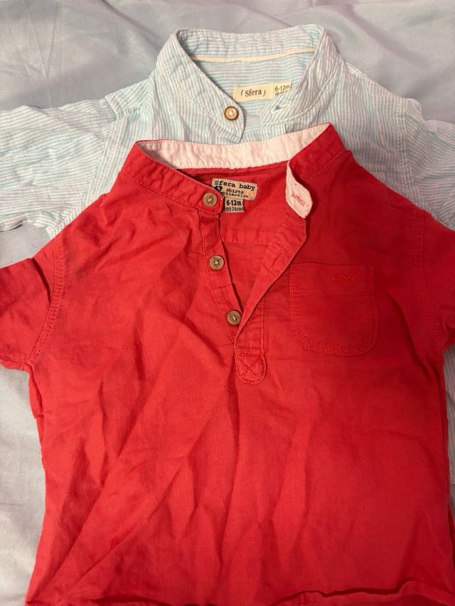 Lote de camisas verano talla 9/12