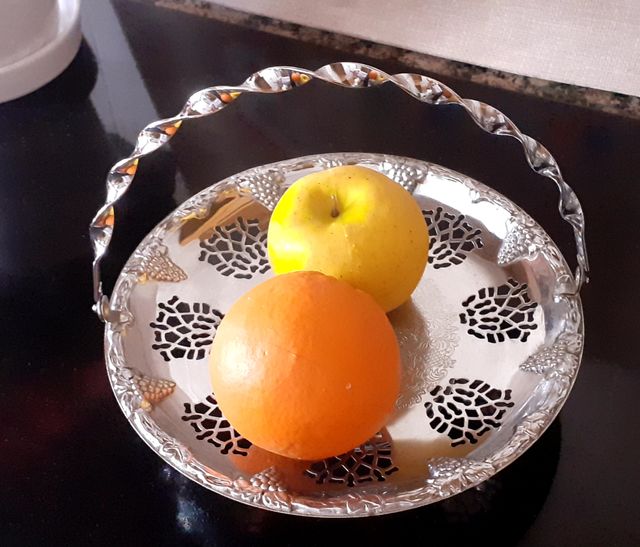 Frutero vintage acero inoxidable
