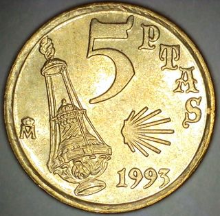 5 Pesetas España 1993
