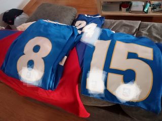 Camisetas Deporte - Azul y Rojo