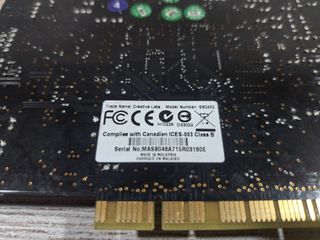 Tarjeta Sonido Creative Sound Blaster X-Fi SB0460