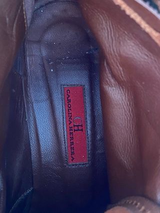 Botas Carolina Herrera beige-marrón