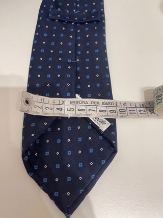 Cravatta E. Marinella blu e bianca
