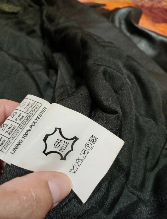 Giacca Pelle Nera Lunga