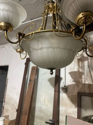 Lampara techo vintage 5 luces