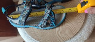 Sandálias Quechua trekking - Azul e Cinza