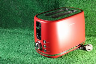 Tostadora roja 2 ranuras