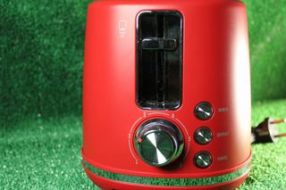 Tostadora roja 2 ranuras