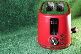 Tostadora roja 2 ranuras