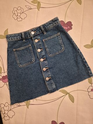 Mini Falda Vaquera - Azul