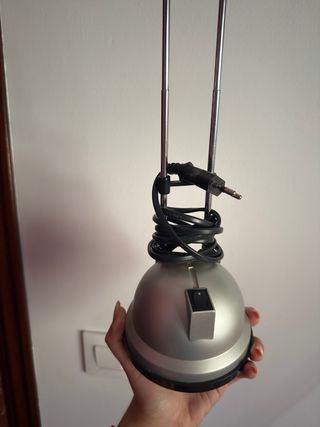 Flexo metálico gris - lámpara escritorio