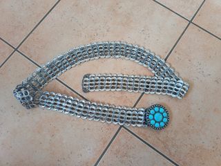 Cintura in metallo e Turchese