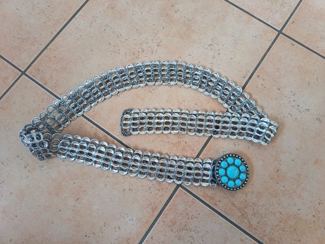 Cintura in metallo e Turchese