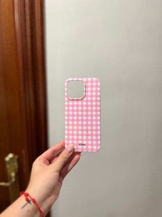 Funda iPhone 15 Pro Max - Rosa Vichy
