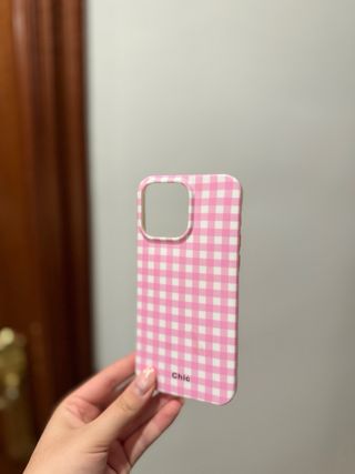 Funda iPhone 15 Pro Max - Rosa Vichy