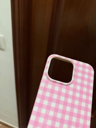 Funda iPhone 15 Pro Max - Rosa Vichy