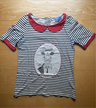 Camiseta La Gata Loca rayas M