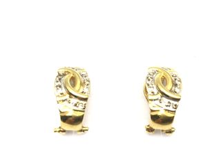 pendientes oro 18k con piedra con circonita