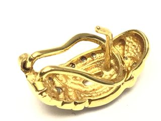 pendientes oro 18k con piedra con circonita