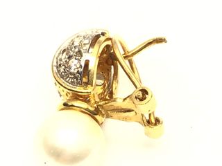 pendientes oro 18k con piedra con circonita