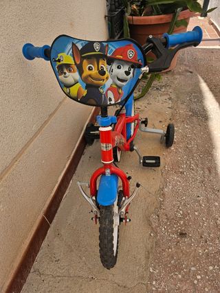 Bicicleta Paw Patrol 12" niño