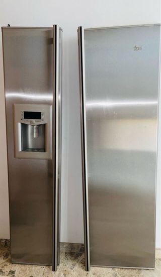 2 tiradores puertas frigo teka NF1650 acero inox
