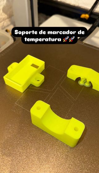 Soporte marcador temperatura moto
