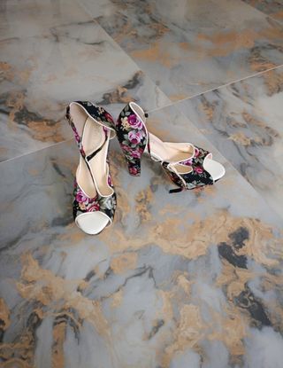 Zapatos Mujer Flores - Tacones