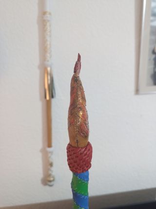 Bastón artesanal gallo