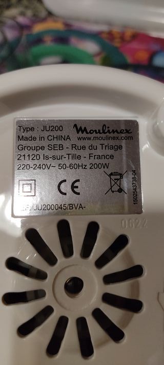 MOULINEX LICUADORA 200w. COMO NUEVA.