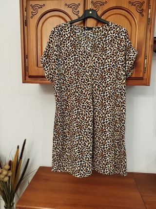 Vestido leopardo talla 4XL (48)