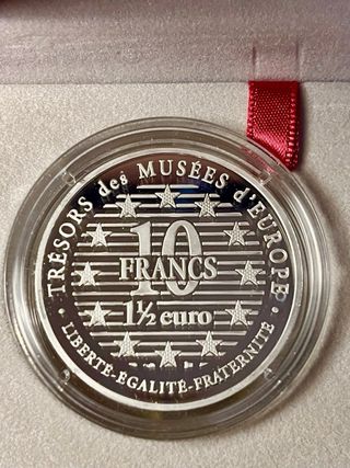 Moneta Francia Argento Le Baiser Klimt 1997