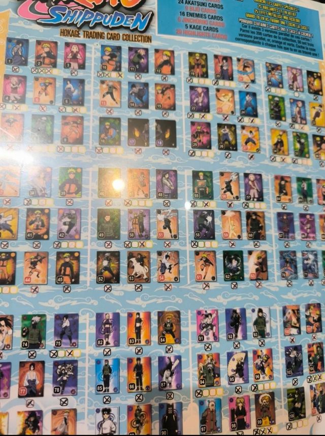 ÚLTIMO Colección completa Cartas Naruto Shippuden