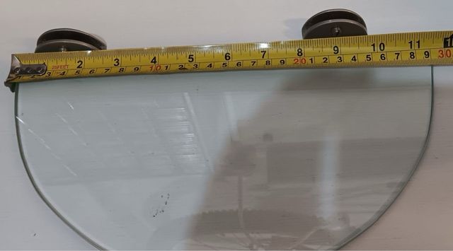 Estantería cristal redonda - 2 soportes