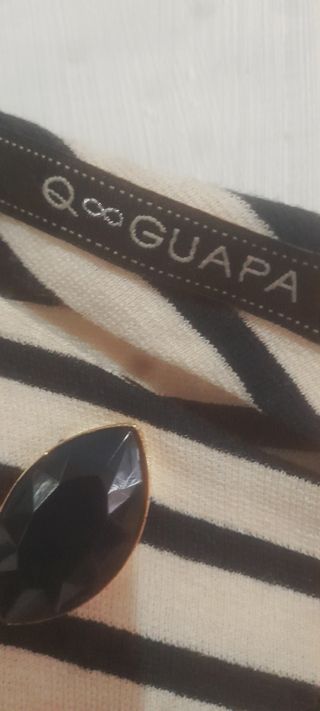 Vestitino bianco e nero a righe