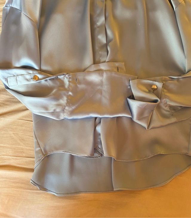 Blusa Zara azul celeste XL